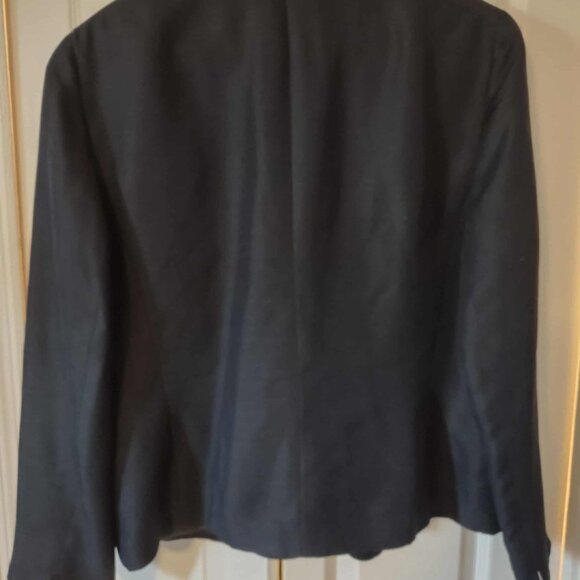 NWT Anne Klein 2 Triple Button Women's Navy Blue Blazer Sz 16  $218. Retail - Picture 2 of 5